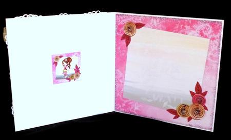 Sassy Teen 8x8 Insert & Tags - Pink & Beige by Denise Murray