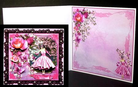 Cherry Blossom 50's Style Insert by Denise Murray