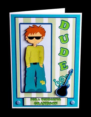 Dude 3 - Teen Boy Card by Denise Murray