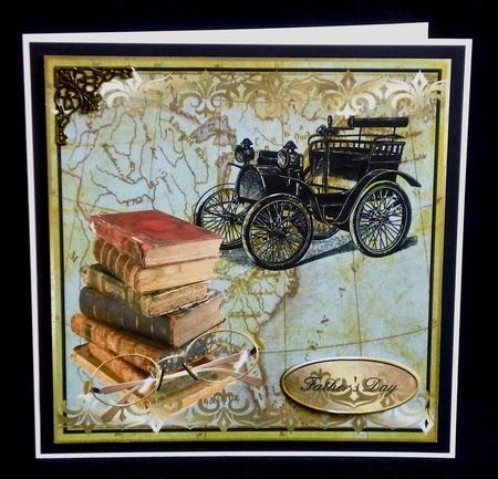 Vintage Male Card Fronts - Well Read by Denise Murray