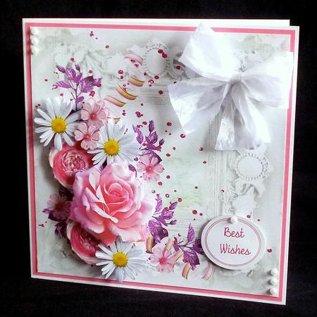Pink Rose and Daisy Mini Kit by Denise Murray
