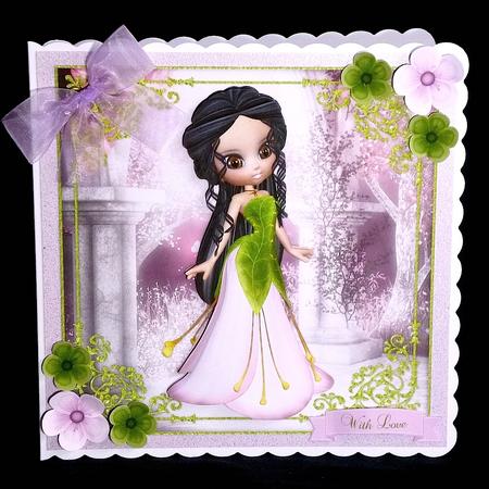 Sweet Petal Princess 8x8 Topper & Embellishments by Denise Murray