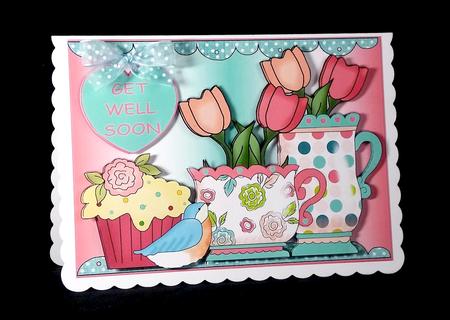 Coffee and Cake Get Well Soon 1 by Denise Murray