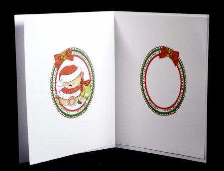 Christmas Teddy Cheers Insert by Denise Murray