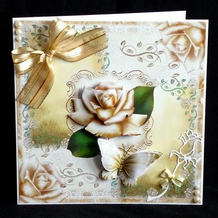 The Antique Rose at Sunrise Topper by Denise Murray