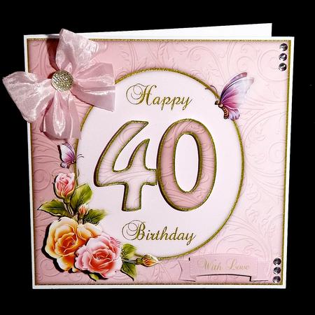 Beautiful Roses & Butterflies Any Age 8x8 Mini Kit by Denise Murray