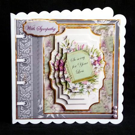 Sorry for Your Loss Card with a Topper by Denise Murray