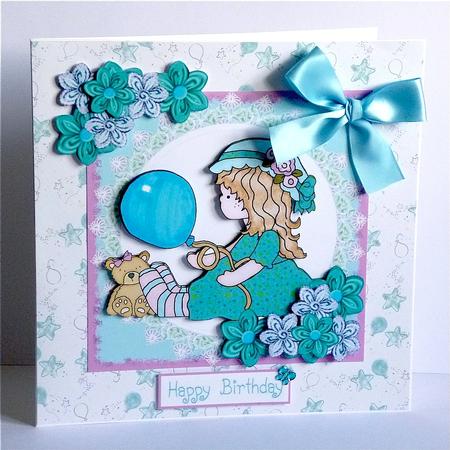 Sitting Susie in Lace Frame 1 by Denise Murray