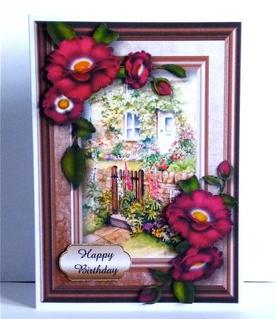 Rambling Roses Cottage by Denise Murray