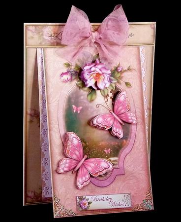 3 in 1 Butterflies & Roses by Denise Murray