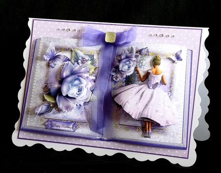 Gorgeous Lilac Lady Book Style Topper Kit by Denise Murray