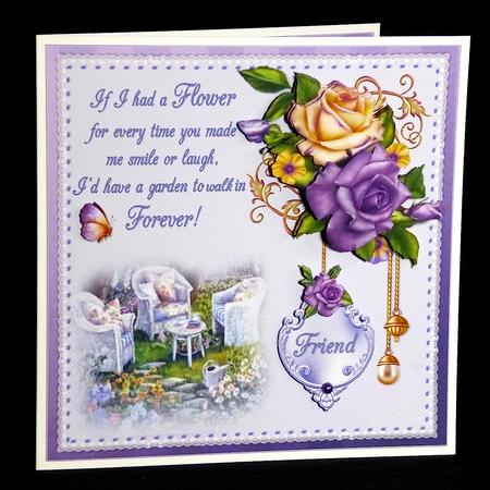 8x8 Flowers for My Friend Mini Kit by Denise Murray