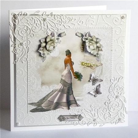 Beautiful Bride Lace and Pearls Wedding Day by Denise Murray