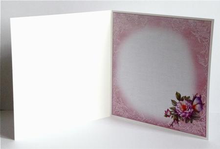 8x8 Rose Cottage in Rose Frame Insert by Denise Murray