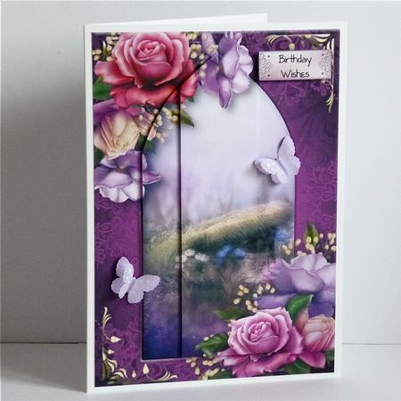 Arched Scene Stacker - Belle Roses by Denise Murray