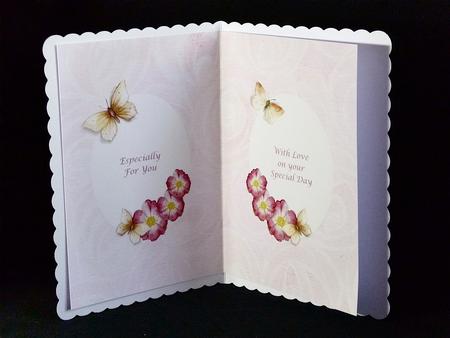 Butterfly Floral Insert by Denise Murray
