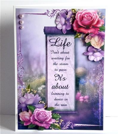 Beautiful Belle Roses - Life Isn't About -  by Denise Murray