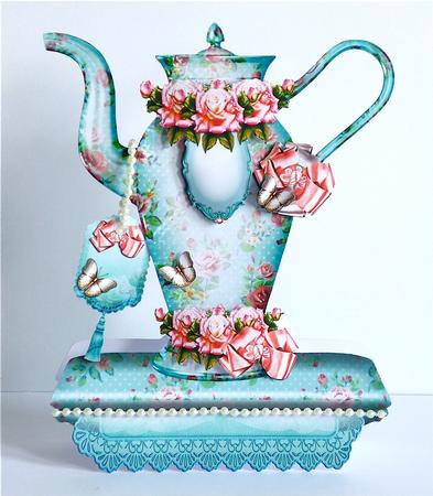 Blue Vintage Teapot by Denise Murray