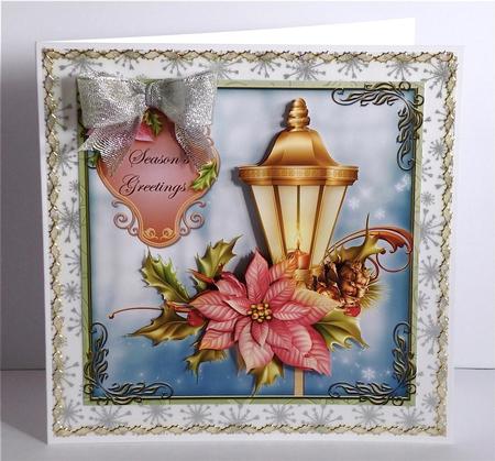 Christmas Lamp by Denise Murray