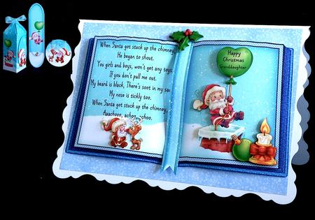 When Santa Got Stuck Open Book Card Kit by Denise Murray