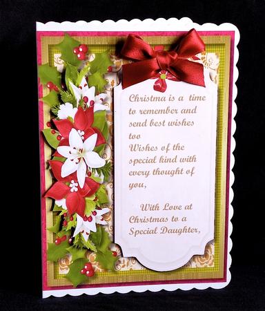 Christmas Greetings Daughter or Granddaughter by Denise Murray