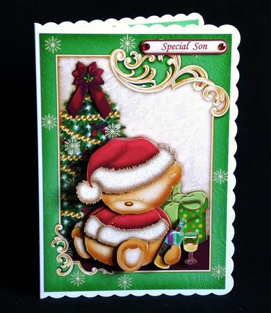 Boozy Christmas Topper, Decoupage & Insert 2 Sheet Mini Kit by Denise Murray