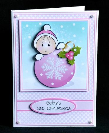 Baby Girl First Christmas by Denise Murray