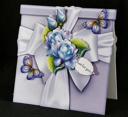 Special Gift Bleu Roses & Butterflies Mini Kit by Denise Murray