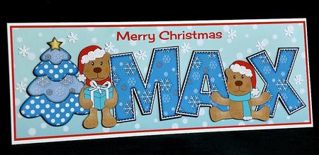 Christmas Teddies Max Large Dl by Denise Murray