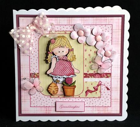 Belinda Likes Flowers Card with Decoupage by Denise Murray