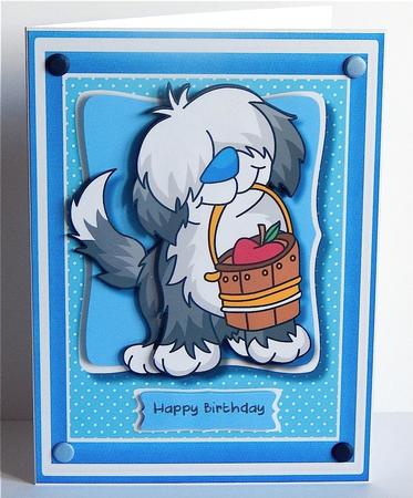 Hot Doggity Dog and His Basket of Apples  by Denise Murray