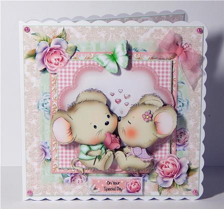 Sweet on You Cute Card Front Kit with Insert by Denise Murray