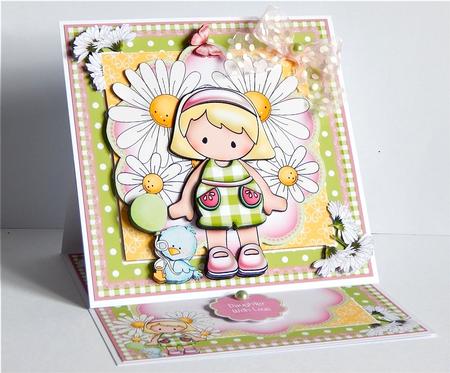 Cute Daisy May Card Front Kit by Denise Murray