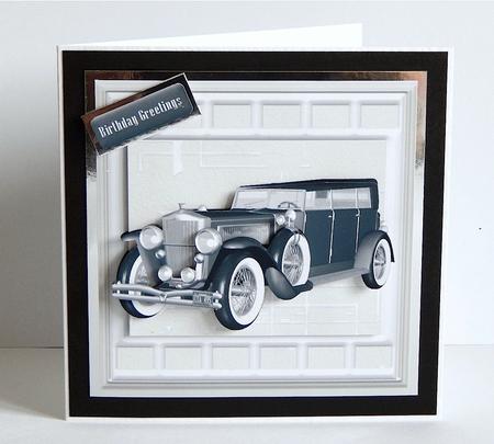 Cream and Desaturated Car by Denise Murray