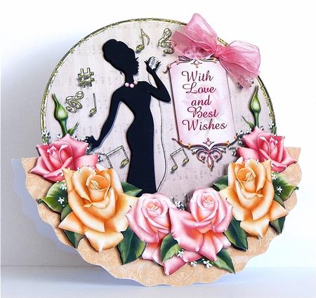 Sweet Music Rocker Shaped Card Mini Kit by Denise Murray