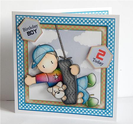 Andy on Tyre Swing Mini Kit by Denise Murray