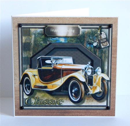 Beautiful Classic Yellow Car by Denise Murray
