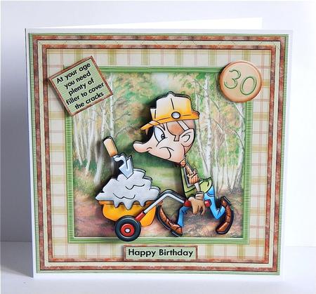 Plastered Builder 8x8 Mini Kit Decoupage & Ages by Denise Murray