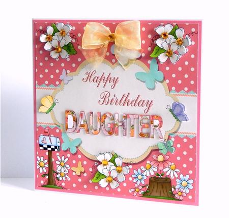Happy Birthday Daughter Topper by Denise Murray