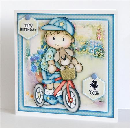 Josh on Bike Mini Kit by Denise Murray