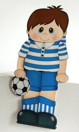 3D on the Shelf Card Kit - Little Footballer Rod by Denise Murray