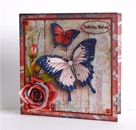 Cardtopper Butterfly 352 by Denise Murray