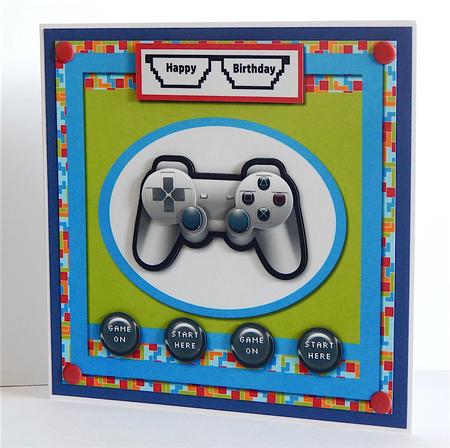 Male Teenager Birthday Video Games Gamer Playstation by Denise Murray
