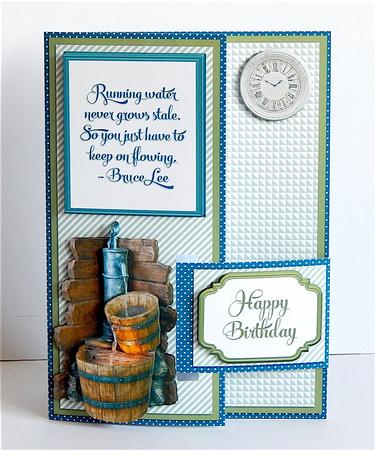 Buckle Male Birthday Card by Denise Murray