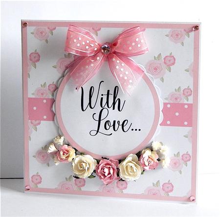 Shabby Chic Floral Topper by Denise Murray