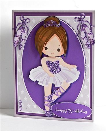 Lovely Brown Haired Ballerina  by Denise Murray