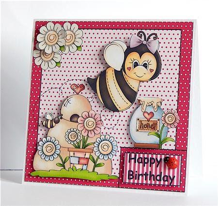 Habee Birthday Card Front by Denise Murray