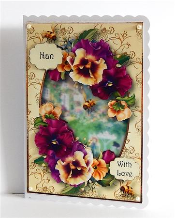 Pansies at the Flower Cottage by Denise Murray