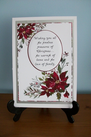 Scarlet Poinsettia Christmas verse 2 by Denise Mynard