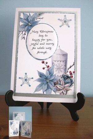 Beautiful Watercolour Christmas Verse 1 by Denise Mynard